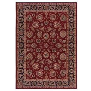 Inspired Design Chateau Garden Red Traditional Floral Area Rug 12.00 x 