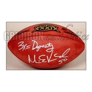 Mike Vrabel Signed Ball   Super Bowl 39 