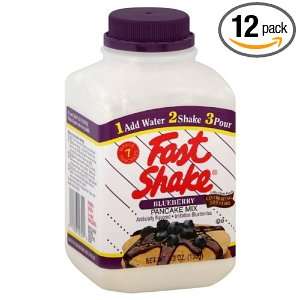 Fast Shake Pancake Mix, Blueberry, 5.3 Ounce (Pack of 12)  