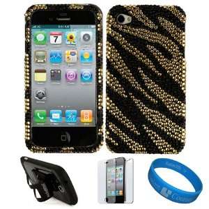  Case Cover with Rhinestone Adornment for Apple iPhone 4S and iPhone 
