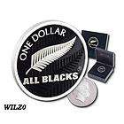 2011 NEW ZEALAND $1 All Blacks   Silver Fern 1oz .999 Silver Proof