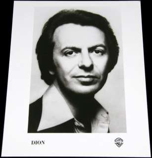 DION DiMUCCI ~ 1976 PROMO WB PRESS KIT ~ GLOSSY, AUTOBIOGRAPHY 