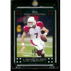 2007 Topps Football # 1 Matt Leinart   Arizona Cardinals   NFL Trading 