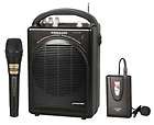   Portable PA System with Wireless Lavalier/Headse​t Mic & 1 Wired Mi