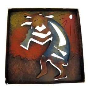  8 Kokopelli sq. wall decor