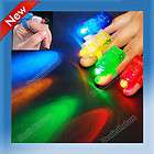 100 pc LED Finger Lights Mix Colors Party Toys W3  