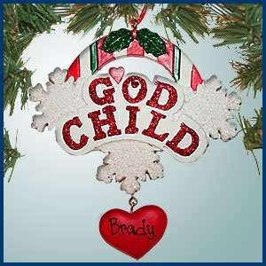  Personalized Christmas Ornaments   Godchild with Hanging 