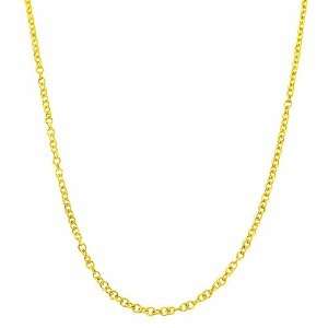   14 Karat Yellow Gold 0.9 mm Adjustable Cable Chain (22 Inch) Jewelry