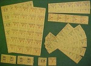 WW2 Group of Mileage Ration Stamps  