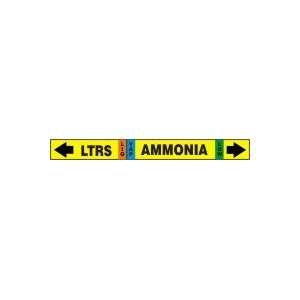 AMMONIA LTRS LIQ/VAP LOW   IIAR Self Stick Pipe Markers   IIAR SS OD 8 