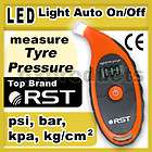 RST Digital LCD Tire Pressure Gauge 5 150 psi, bar, kg/CM2, kpa w/ LED 