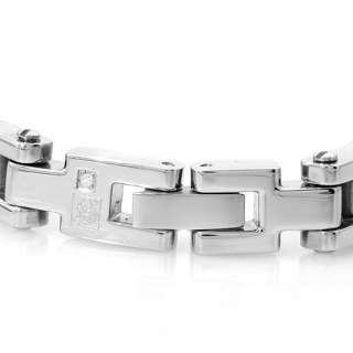 NEW Russell Simmons Jewelry Mens Stainless Steel Bracelet 8 With DJ 