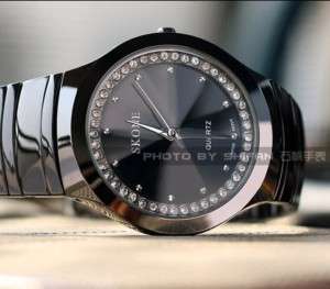 Luxury Cool Stainless Steel Mens Wrist Watch Black NEW  
