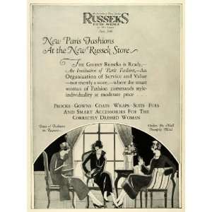 1924 Ad Russeks Paris France French Parisian Fashions Clothing 