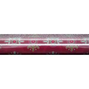  Hallmark Chritmas XWR9611 Motifs on Red Wrapping Paper 