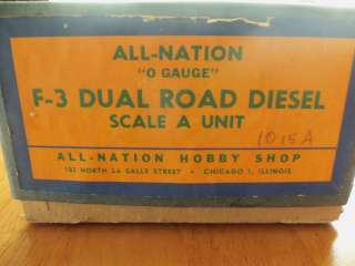 All Nation F 3 Dual Road Diesel Scale A  Unit  