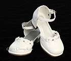 New Toddler Girls White Dress Shoes Size 5 Wedding Pageant Party Fancy 