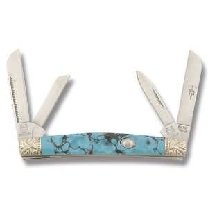 Rough Rider Knives 797 Congress Pocket Knife with Imitation Turquoise 