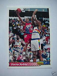 92 93 Upper Deck CHARLES BARKLEY 76ers to Suns Card #26  