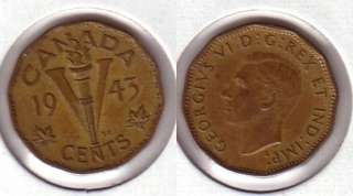 1943 Tombac Victory Nickel (Churchills famous V Sign  