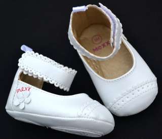 White Mary Jane kids baby toddler girl shoes size 1 2 3  