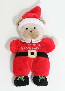 Carters Just One Year Merry Christmas Plush Santa Bear  