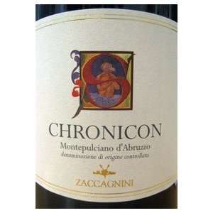  Cantina Zaccagnini Chronicon Montepulciano 2008 750ML 