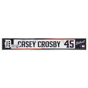   Casey Crosby 2012 Spring Training Locker Nameplate