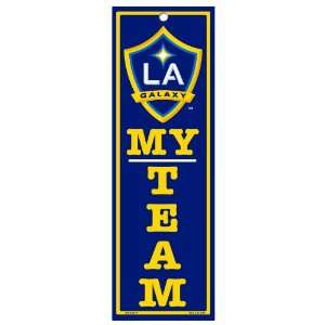  MLS Los Angeles Galaxy 4 by 13 Wood My Team Sign Sports 
