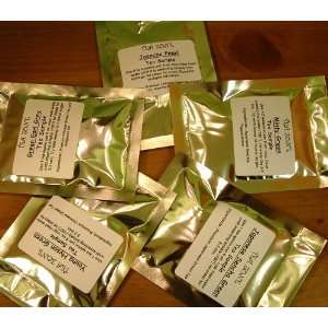  Assorted Green Tea Sample Set. Five Loose Leaf Green Tea 