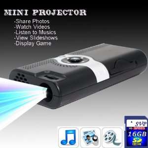  NEW PP003(with 16GB Card) Portable POCKET PROJECTOR Electronics