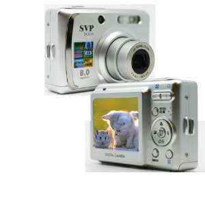   836 Silver 8MP 3x Optical Zoom 2.4 LCD Digital Camera