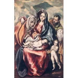  24x36 Inch, painting name Holy Family 4, By Greco El