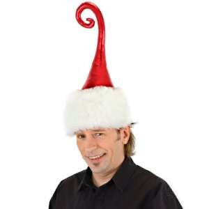   By Elope Curly Q Santa Hat / Red   Size One   Size 