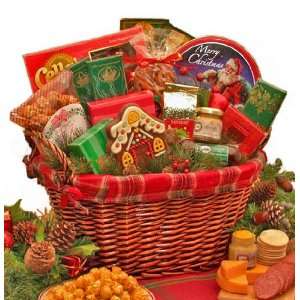 Fireside Christmas Holiday Gourmet Food Gift Basket  