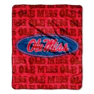  Mississippi Rebels 50 x 60 Micro Raschel Throw Polyester 