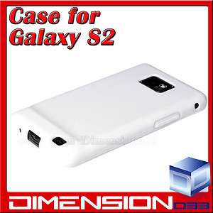 White TPU Gel Case Cover for Samsung Galaxy S2/i9100  