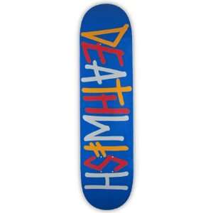  DEATHWISH Skateboard Deck   DEATH SPRAY BLUE 7.75 Sports 