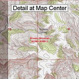   Map   Browns Mountain, Montana (Folded/Waterproof)