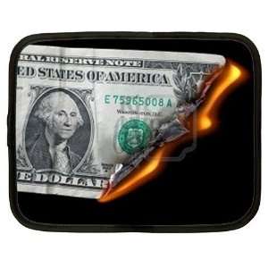   Laptop Netbook Notebook XXL Case Bag Green Money Bills ~ 