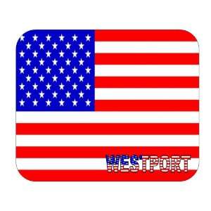 US Flag   Westport, Connecticut (CT) Mouse Pad 
