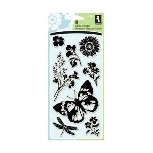  Inkadinkado Clear Stamps 4X8 Sheet   Garden Delight Arts 