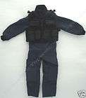 BBI Blue Police SDU Uniform/Black Tactical Vest Set