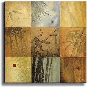 Bamboo Nine Patch Canvas Art by Don Li Leger 