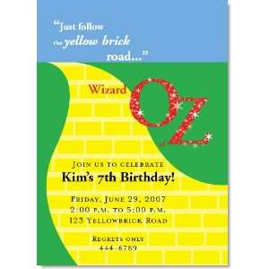  Wizard Of Oz Invitations