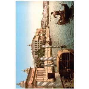 11x 14 Poster.  Venice Port  Italian Poster. Decor with Unusual 