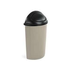   Half Round Plastic 21 Gallon Recycling Container