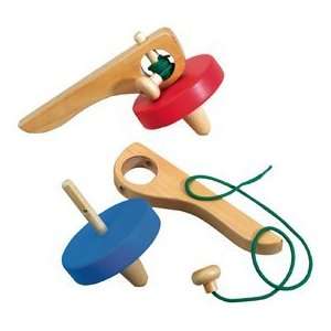  Red Pullstring Spinning Top Toys & Games