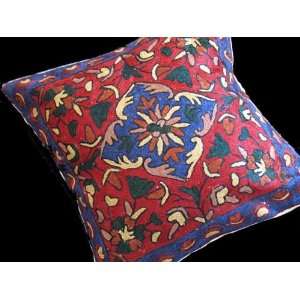  EMBROIDERY KASHMIR ACCENT PILLOW INDIAN CUSHION COVER 