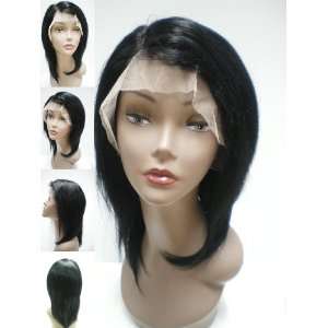  10 #1 Indian Remy Hair Straight Full Lace Wig Beauty